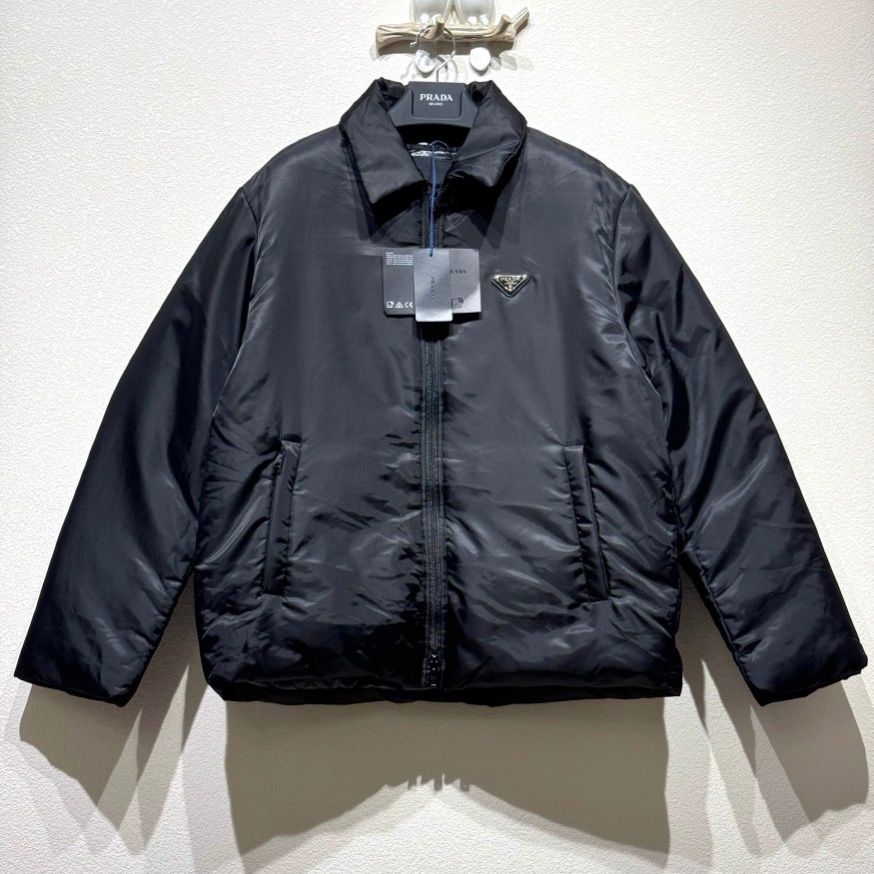 Prada Cropped Re-Nylon Down Jacket - DopestKickz