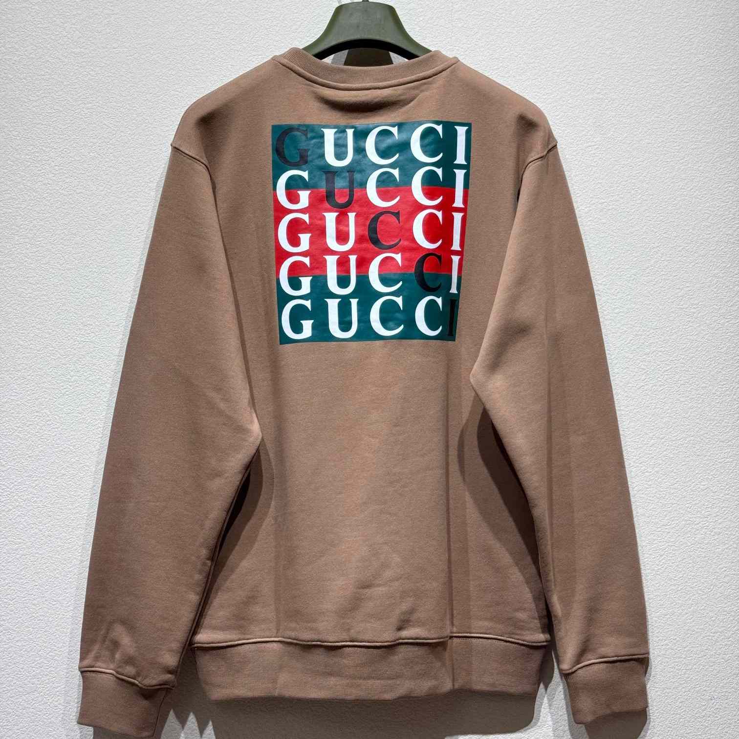 Gucci Cotton Sweatshirt With Logo - DopestKickz