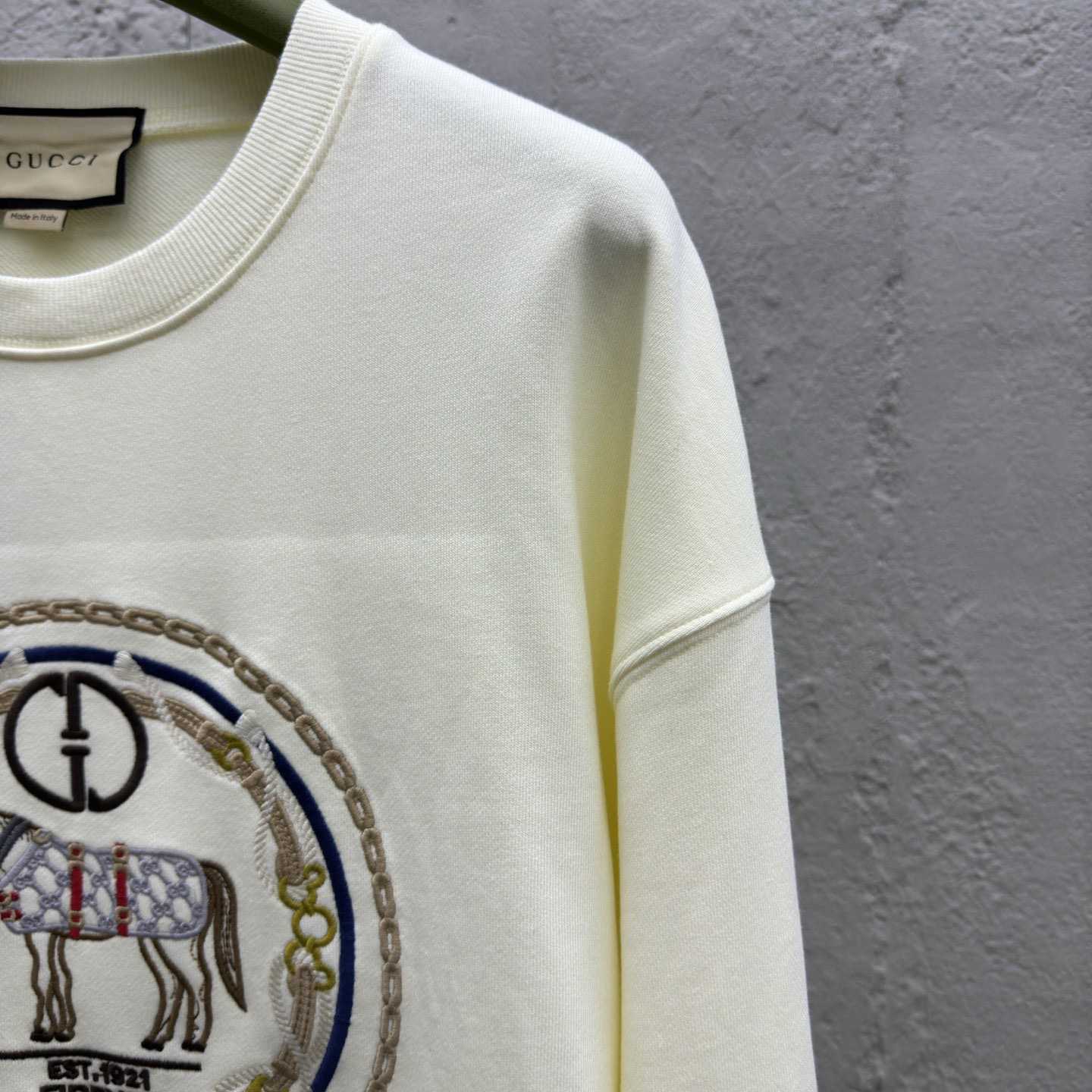Gucci Cotton Jersey Sweatshirt With Embroidery - DopestKickz