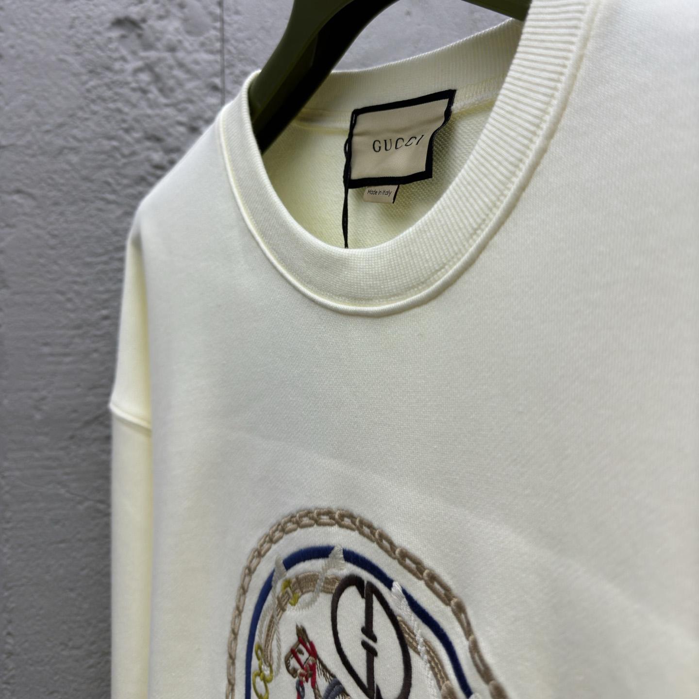 Gucci Cotton Jersey Sweatshirt With Embroidery - DopestKickz
