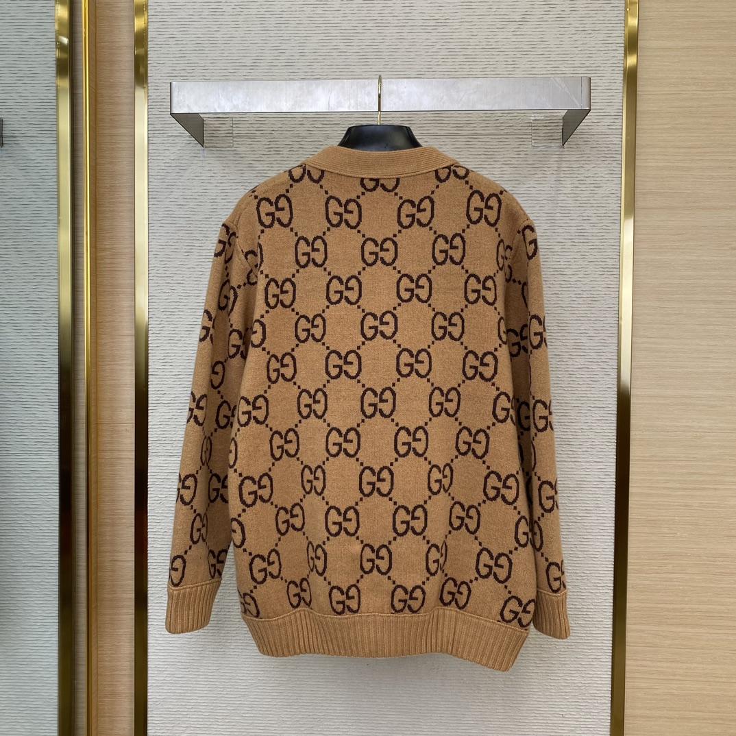 Gucci GG Wool Jacquard Cardigan  - DopestKickz
