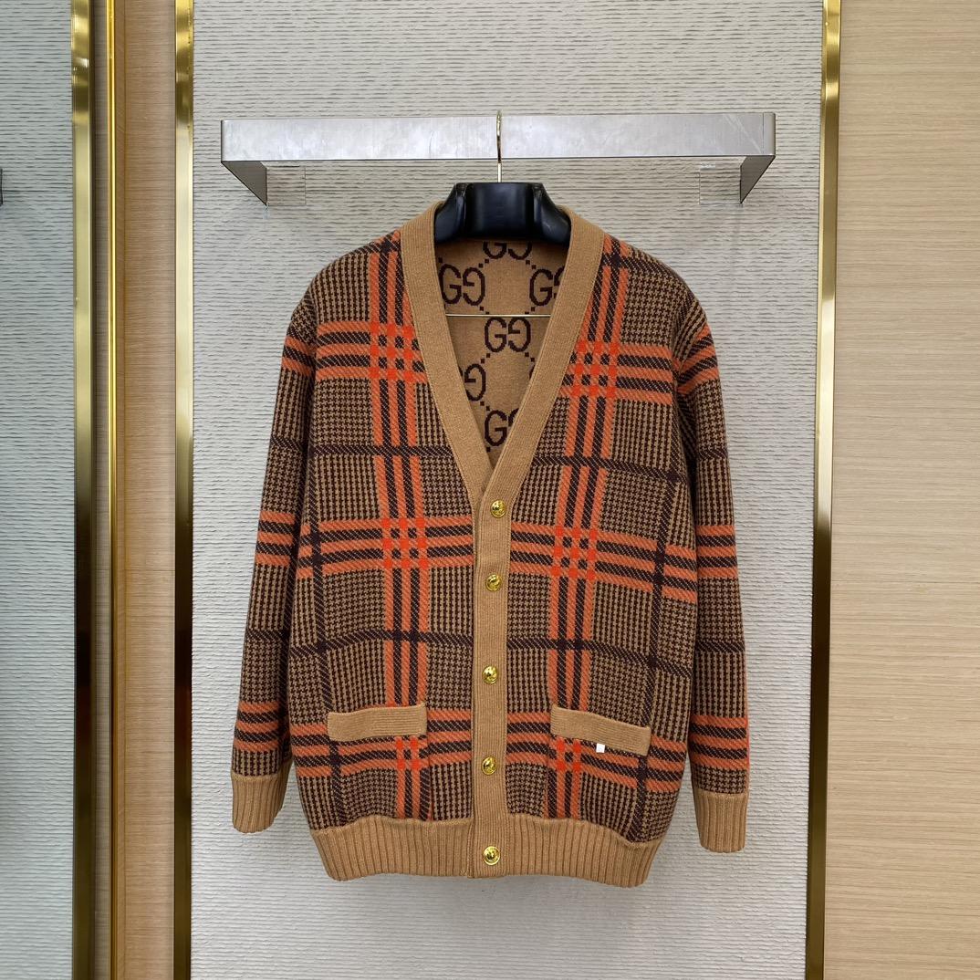 Gucci GG Wool Jacquard Cardigan  - DopestKickz