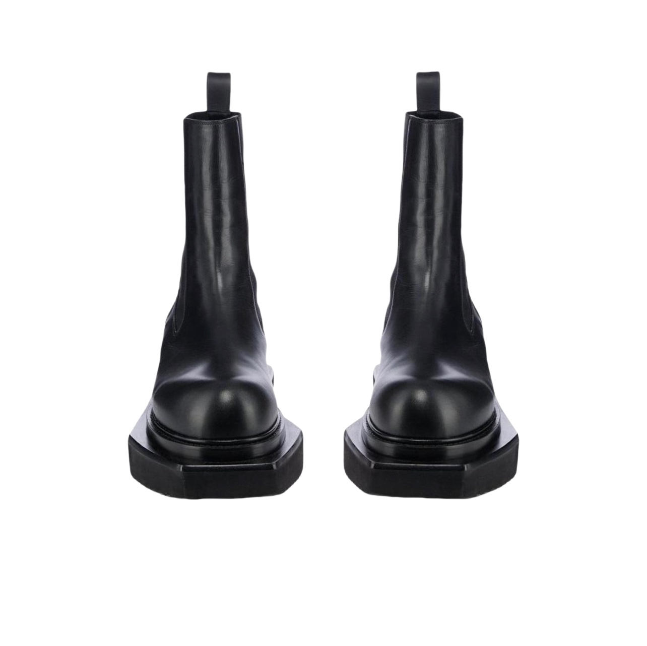 Rick Owens Black Beatle Turbo Cyclops Leather Boots - DopestKickz