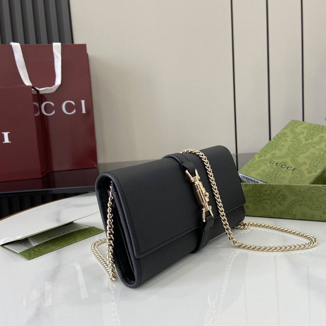 Gucci Jackie 1961 Chain Wallet - DopestKickz
