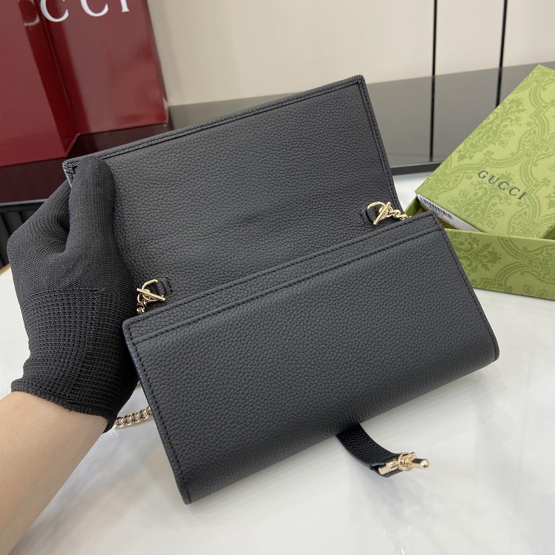 Gucci Jackie 1961 Chain Wallet - DopestKickz