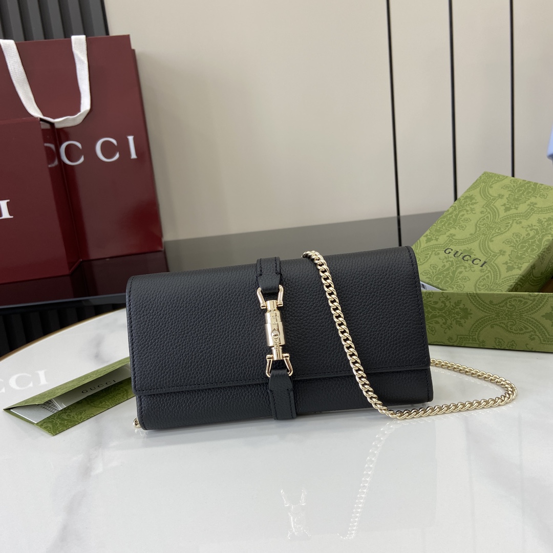 Gucci Jackie 1961 Chain Wallet - DopestKickz