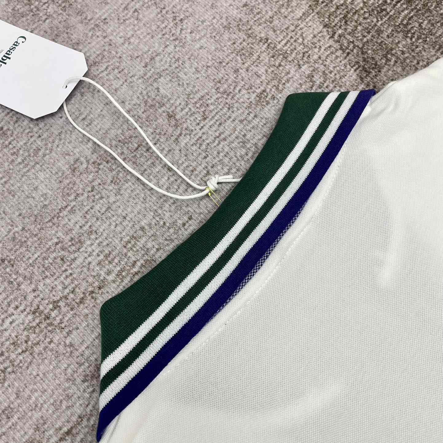 Casablanca Croquis De Tennis Piqué Polo Shirt   c884 - DopestKickz