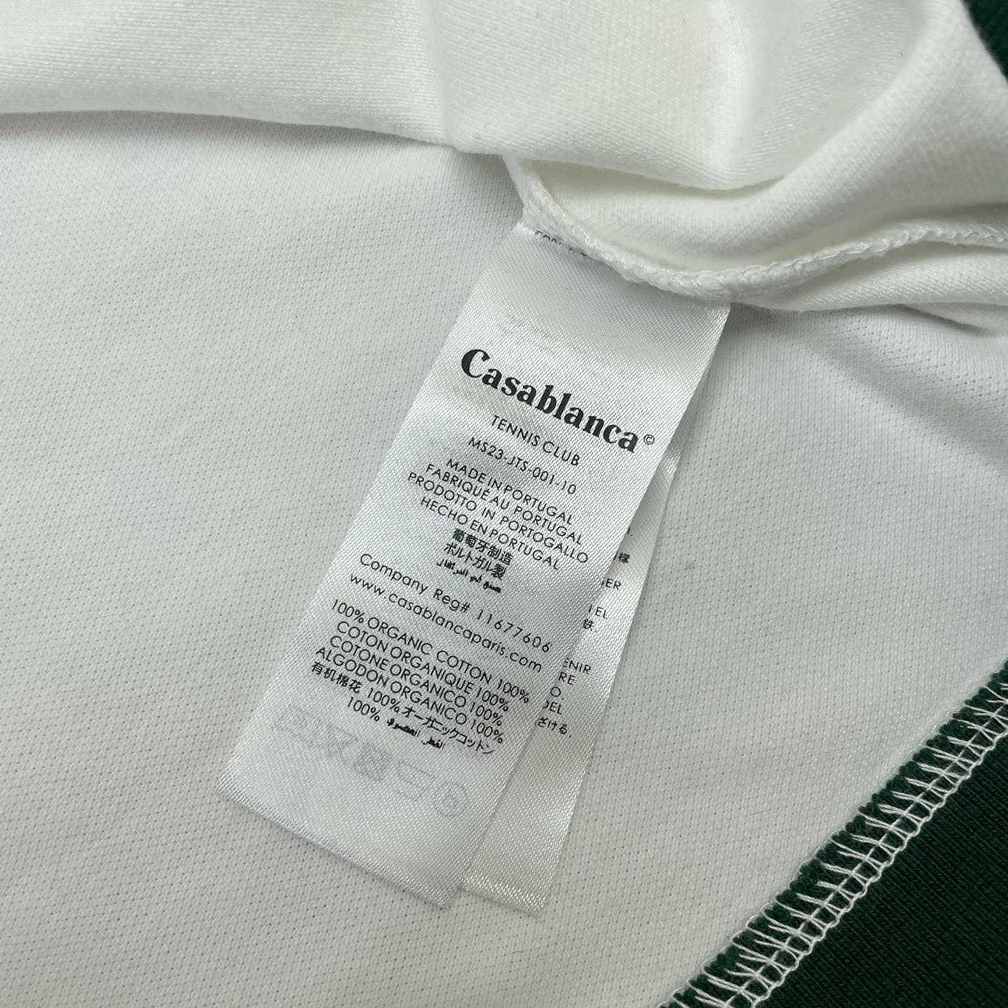 Casablanca Croquis De Tennis Piqué Polo Shirt   c884 - DopestKickz