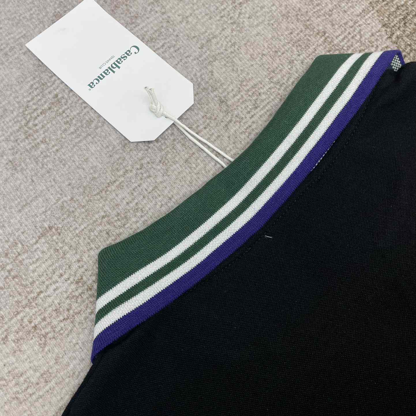 Casablanca Croquis De Tennis Piqué Polo Shirt   c885 - DopestKickz