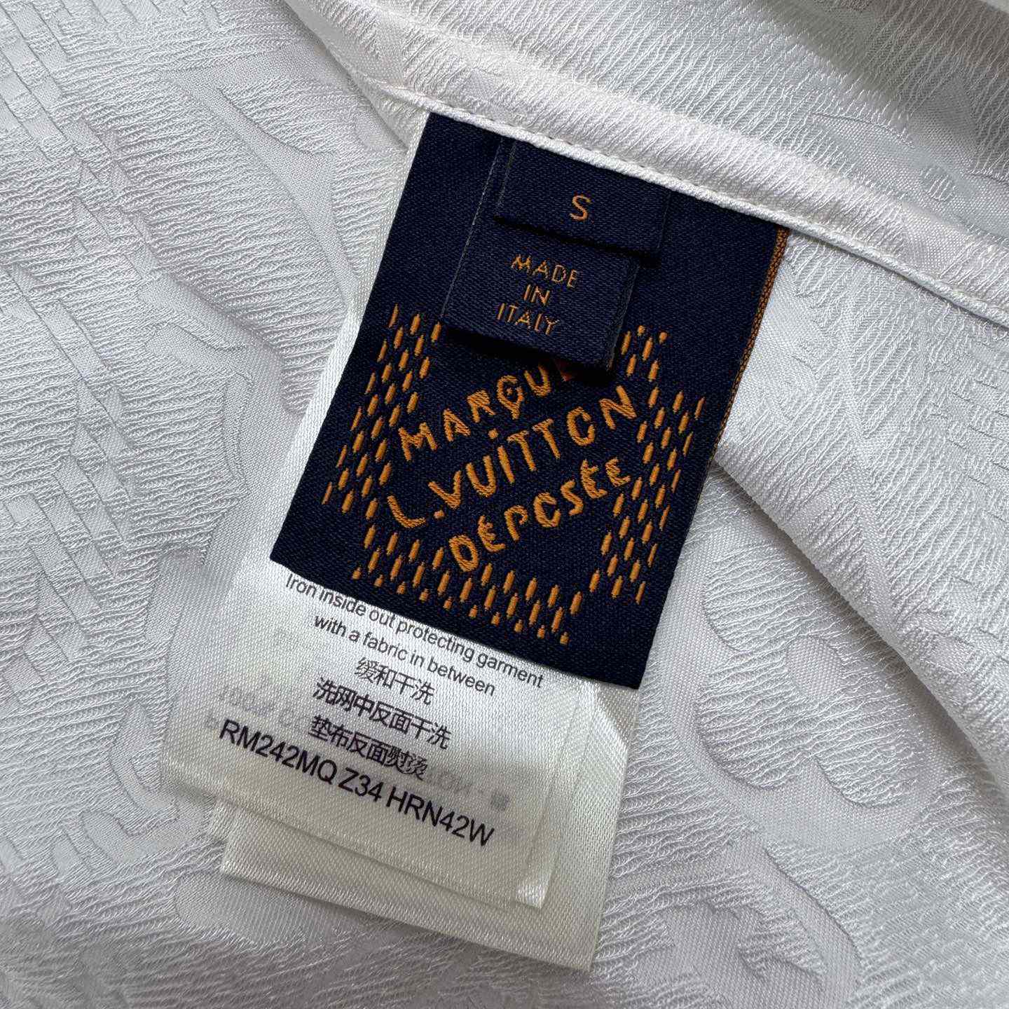 Louis Vuitton Long-Sleeved Jacquard Silk Shirt - DopestKickz