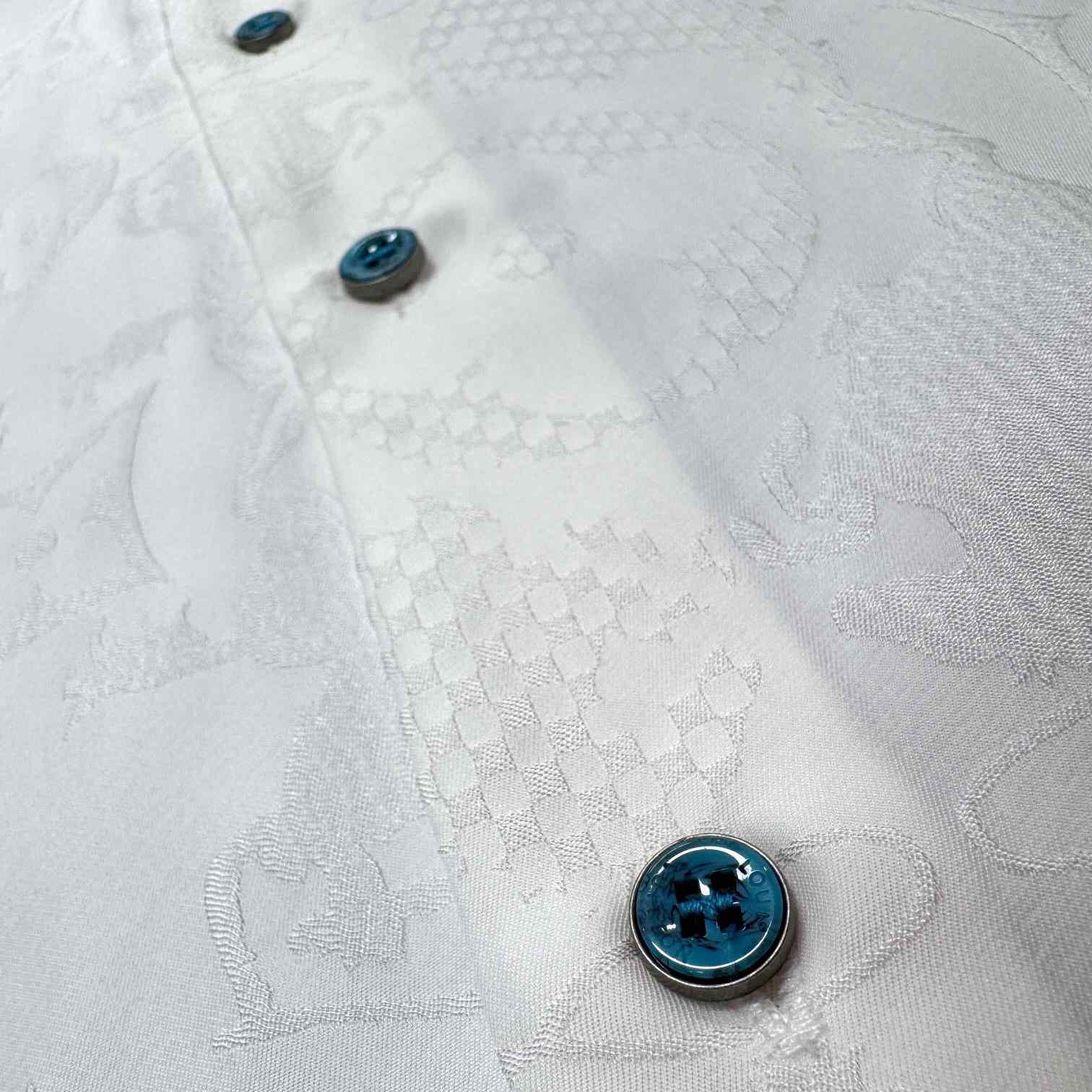 Louis Vuitton Long-Sleeved Jacquard Silk Shirt - DopestKickz