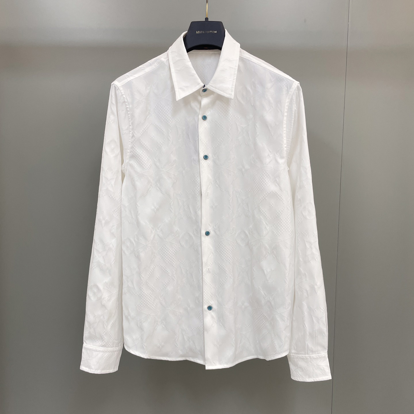 Louis Vuitton Long-Sleeved Jacquard Silk Shirt - DopestKickz