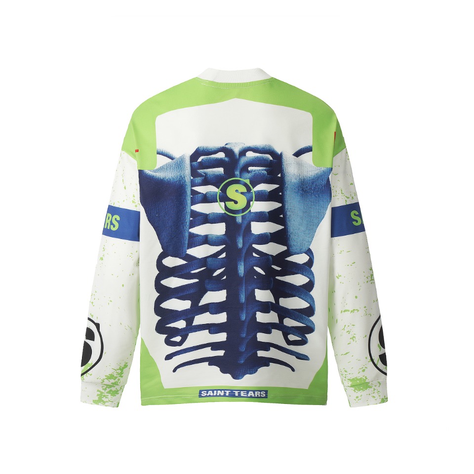 Saint Michael Printed Long Sleeve T-Shirt - DopestKickz