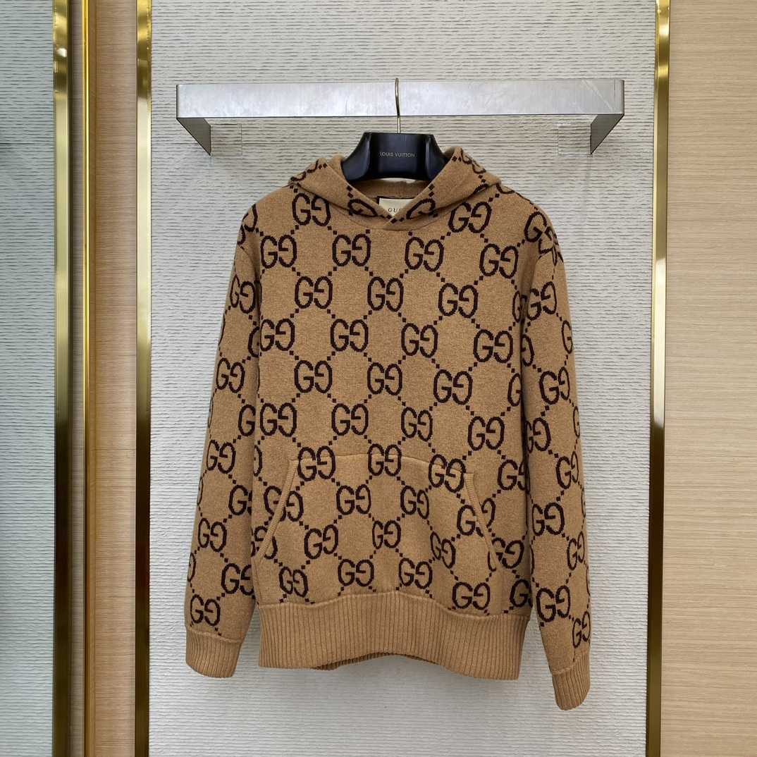 Gucci GG Wool Hooded Sweatshirt - DopestKickz