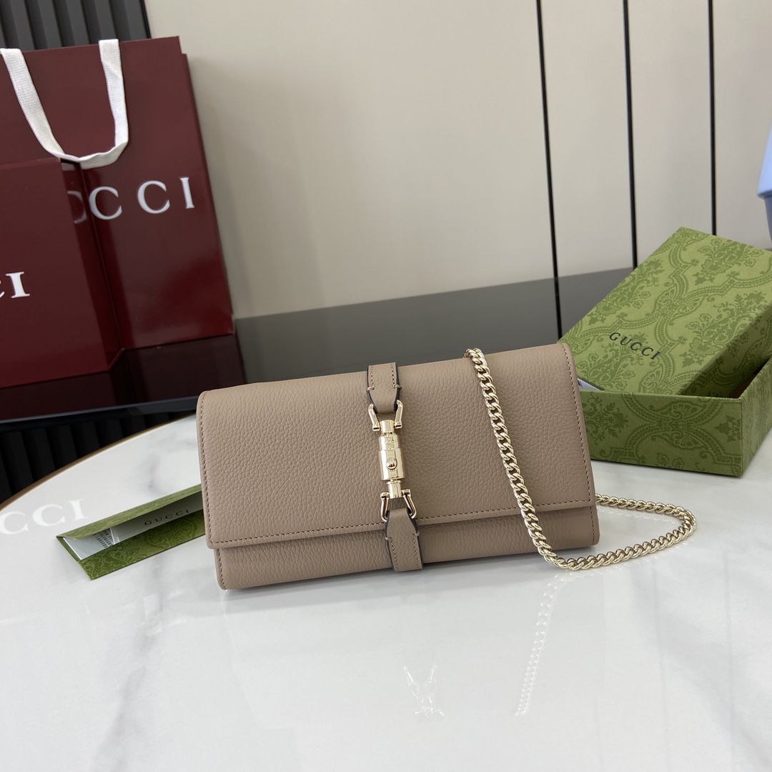 Gucci Jackie 1961 Chain Wallet - DopestKickz