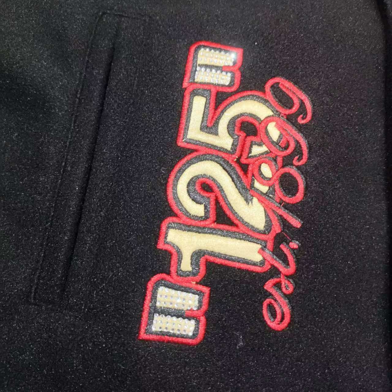Off-White x Ac Milan 125th Anniversary Embroidered Varsity Jacket - DopestKickz