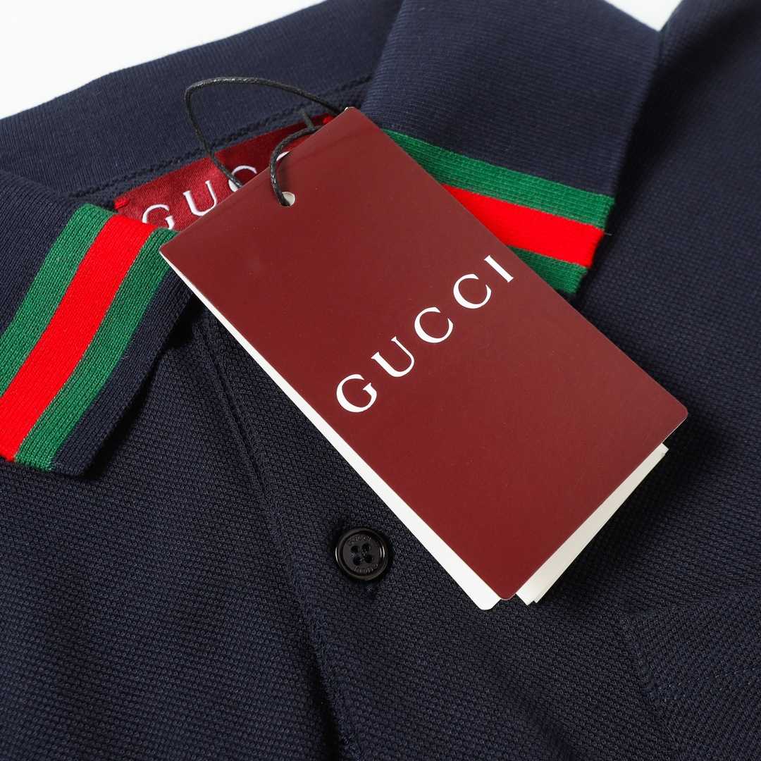 Gucci Cotton Polo Shirt With Web - DopestKickz