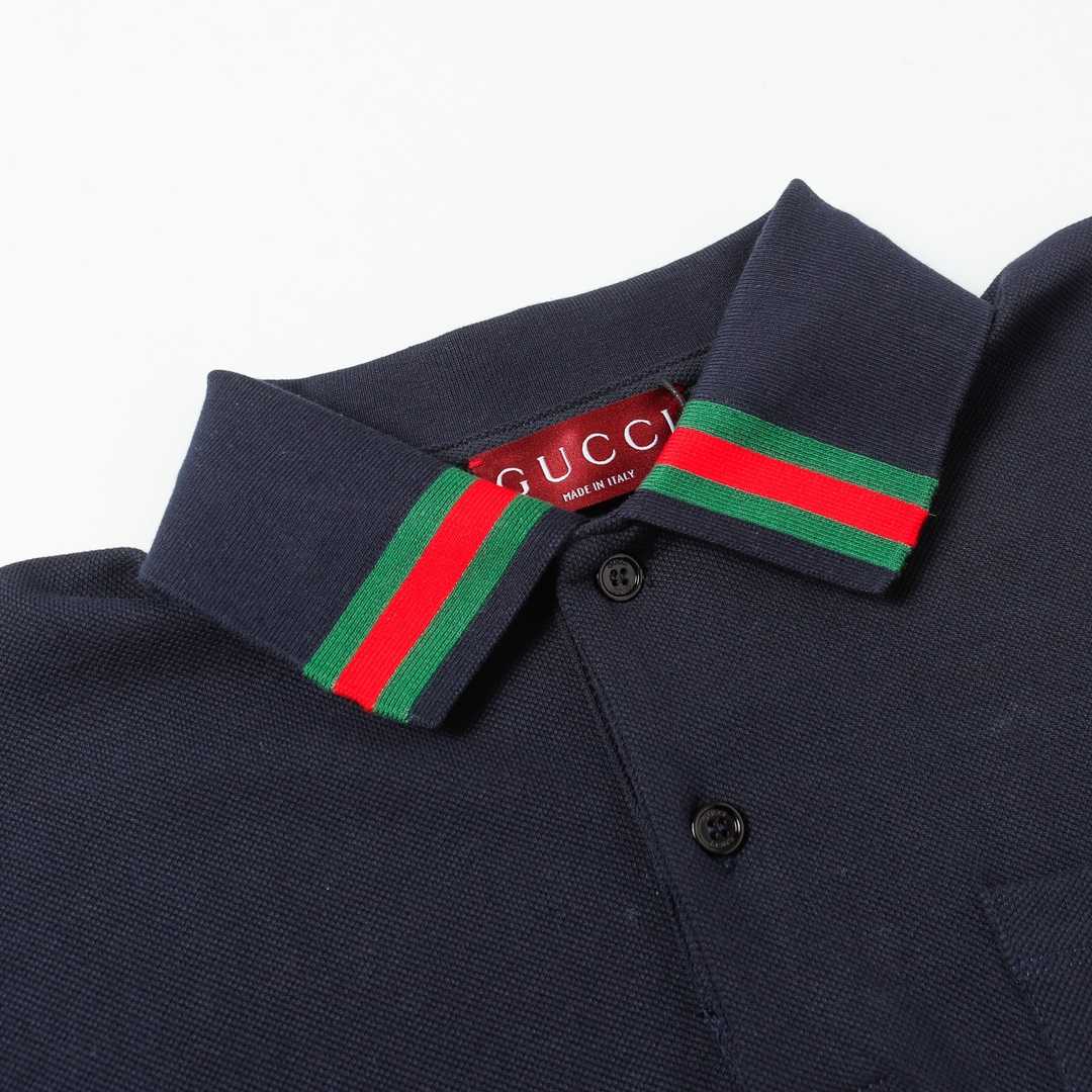 Gucci Cotton Polo Shirt With Web - DopestKickz