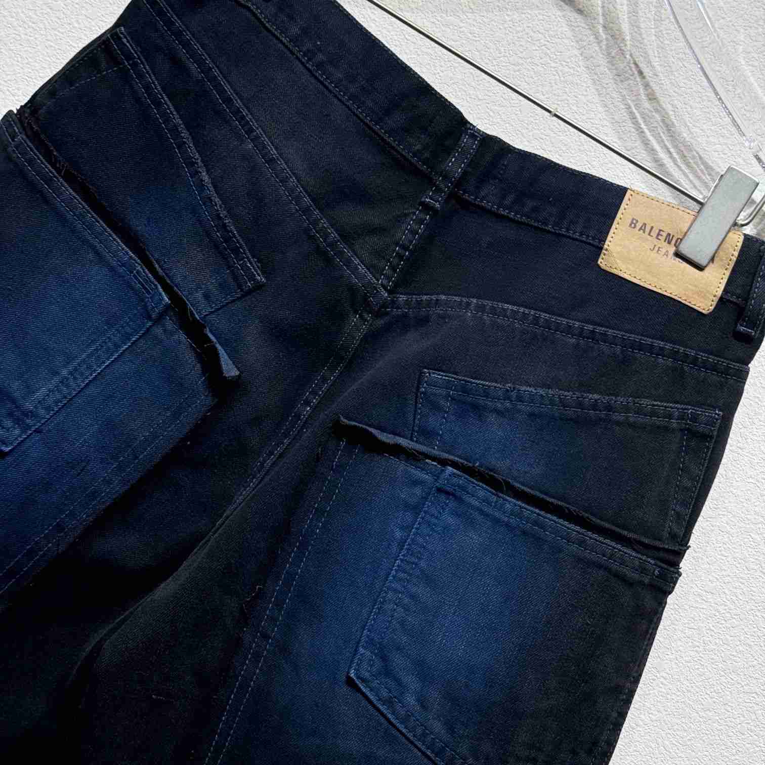 Balenciaga Double Knee Pants In Dark Blue  - DopestKickz