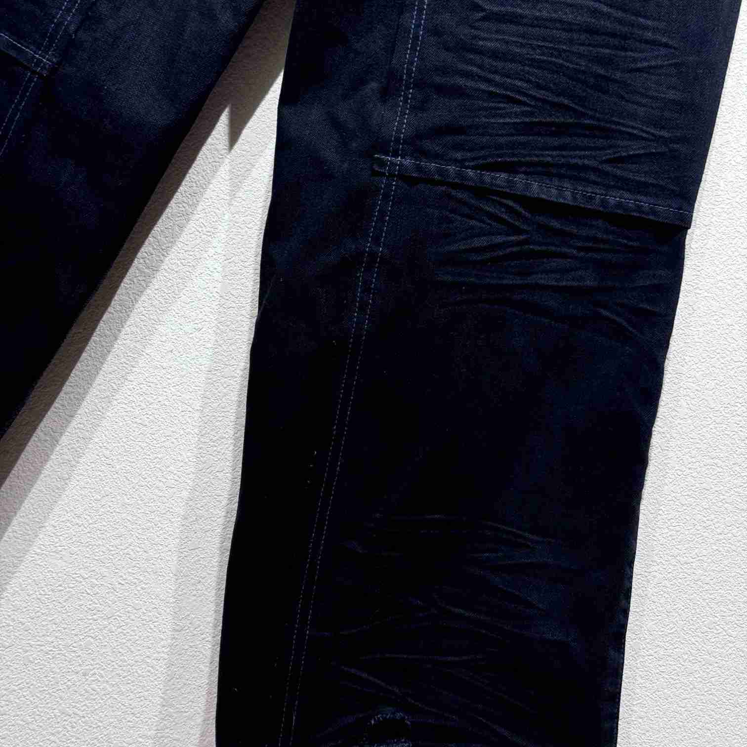 Balenciaga Double Knee Pants In Dark Blue  - DopestKickz