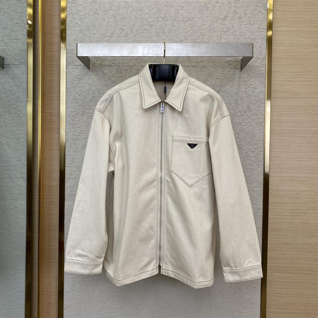 Prada Denim Blouson Jacket - DopestKickz