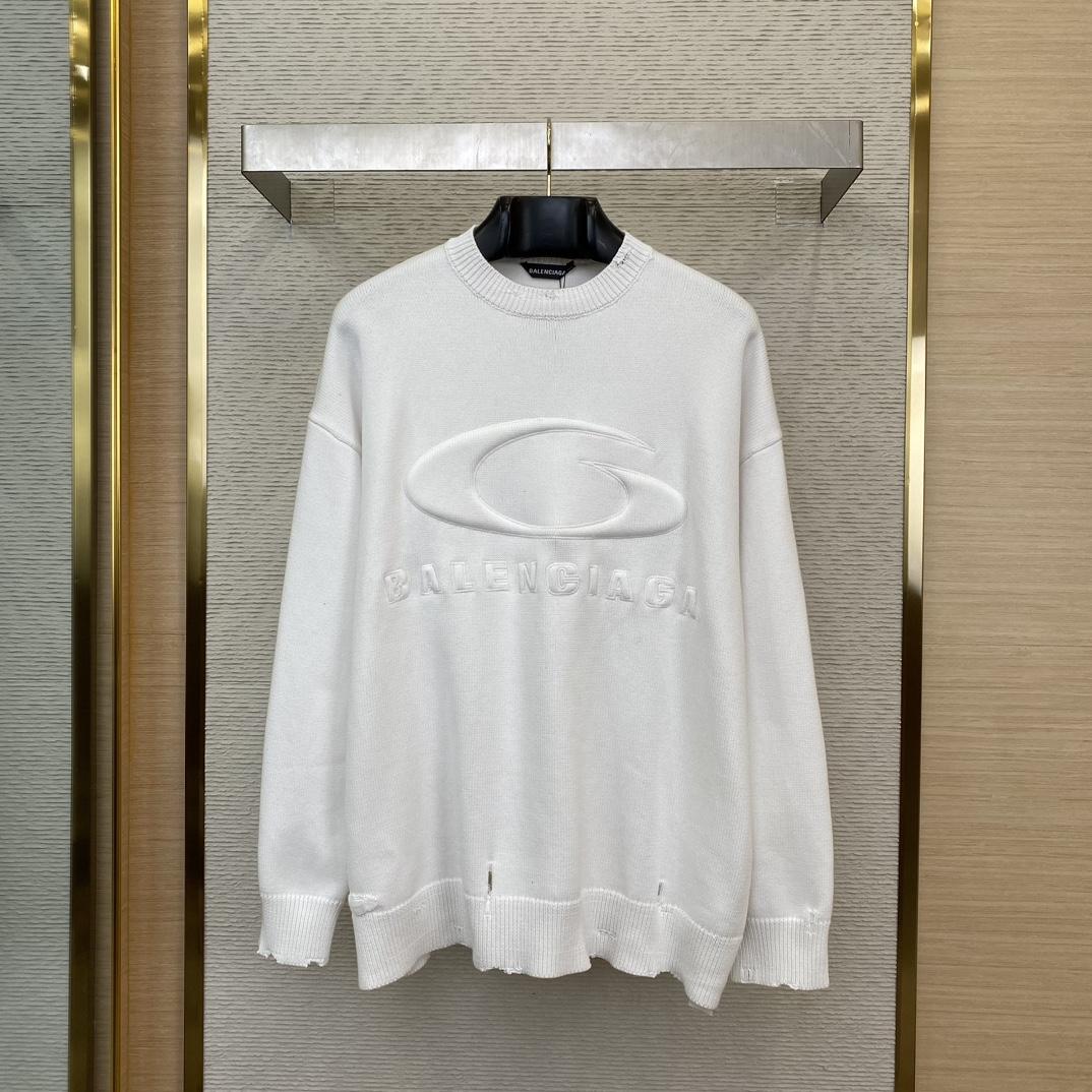 Balenciaga Logo-embossed Sweatshirt - DopestKickz