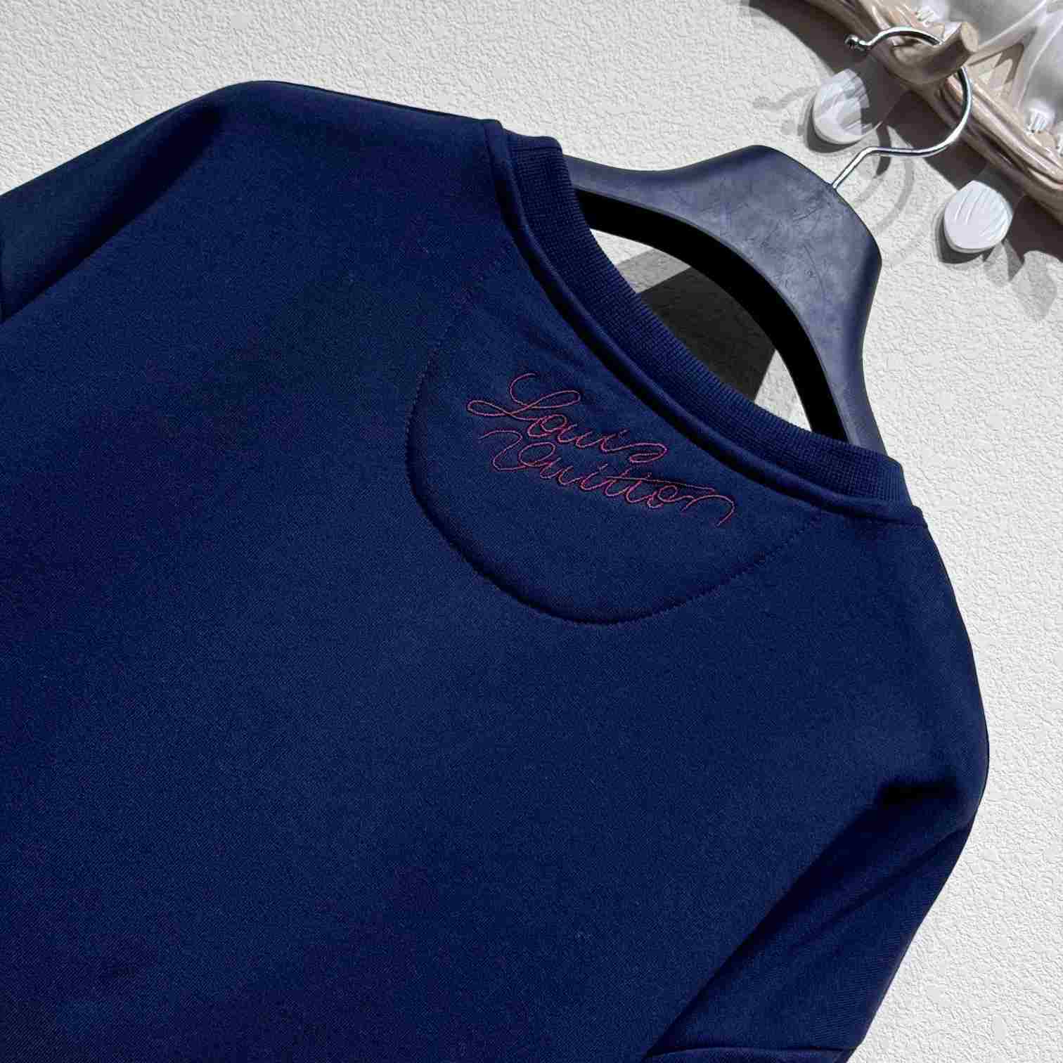 Louis Vuitton Embroidered Cotton Crewneck   1AGJXV - DopestKickz