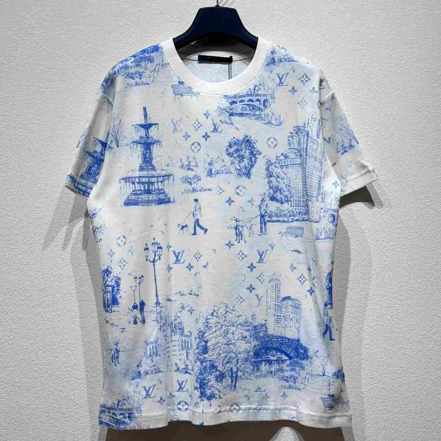 Louis Vuitton Printed Cotton Pique T-Shirt - DopestKickz