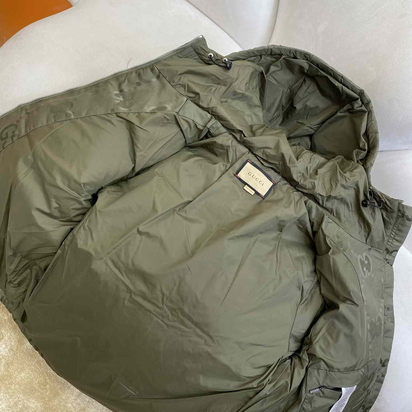 Gucci Jumbo Gg Canvas Down Jacket - DopestKickz