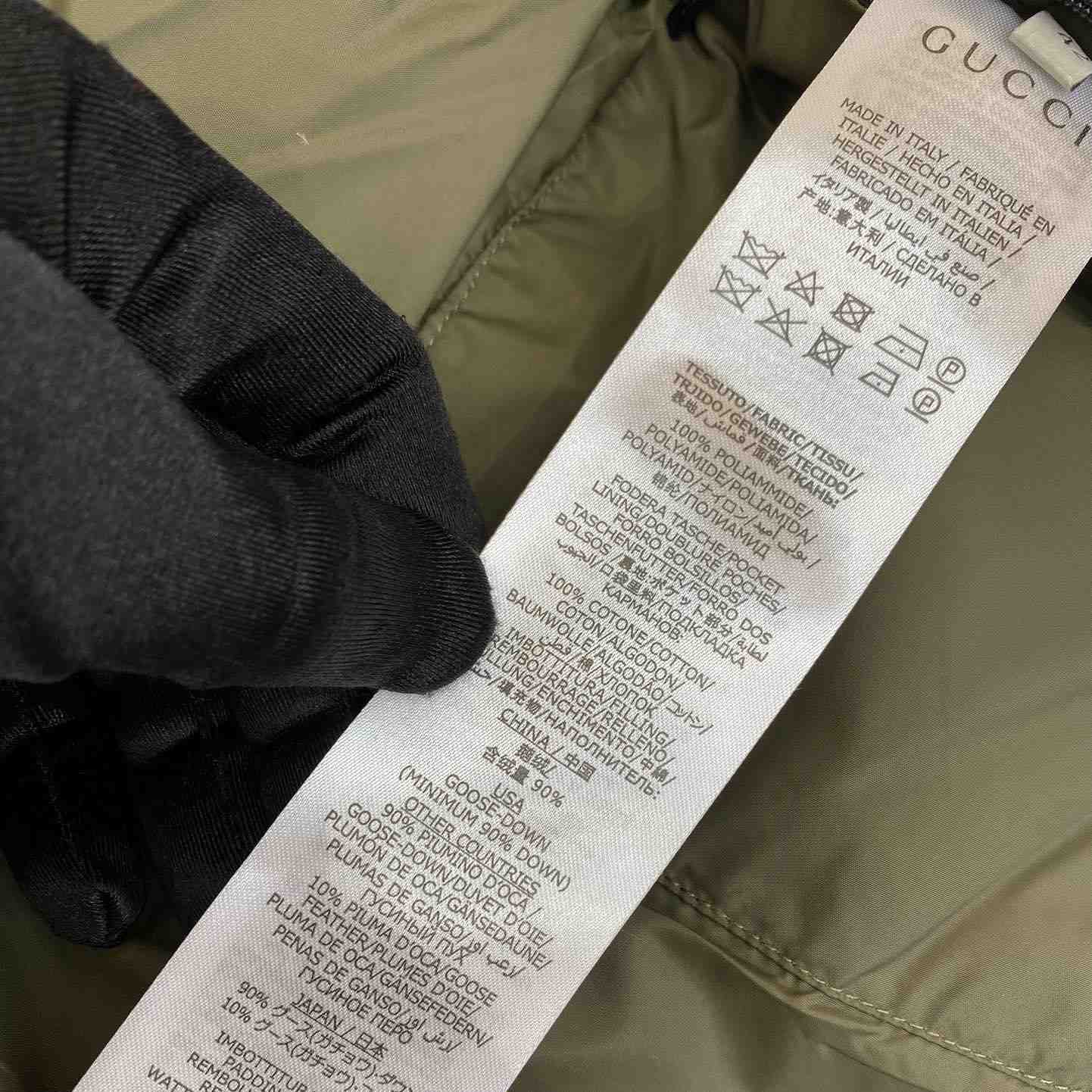 Gucci Jumbo Gg Canvas Down Jacket - DopestKickz