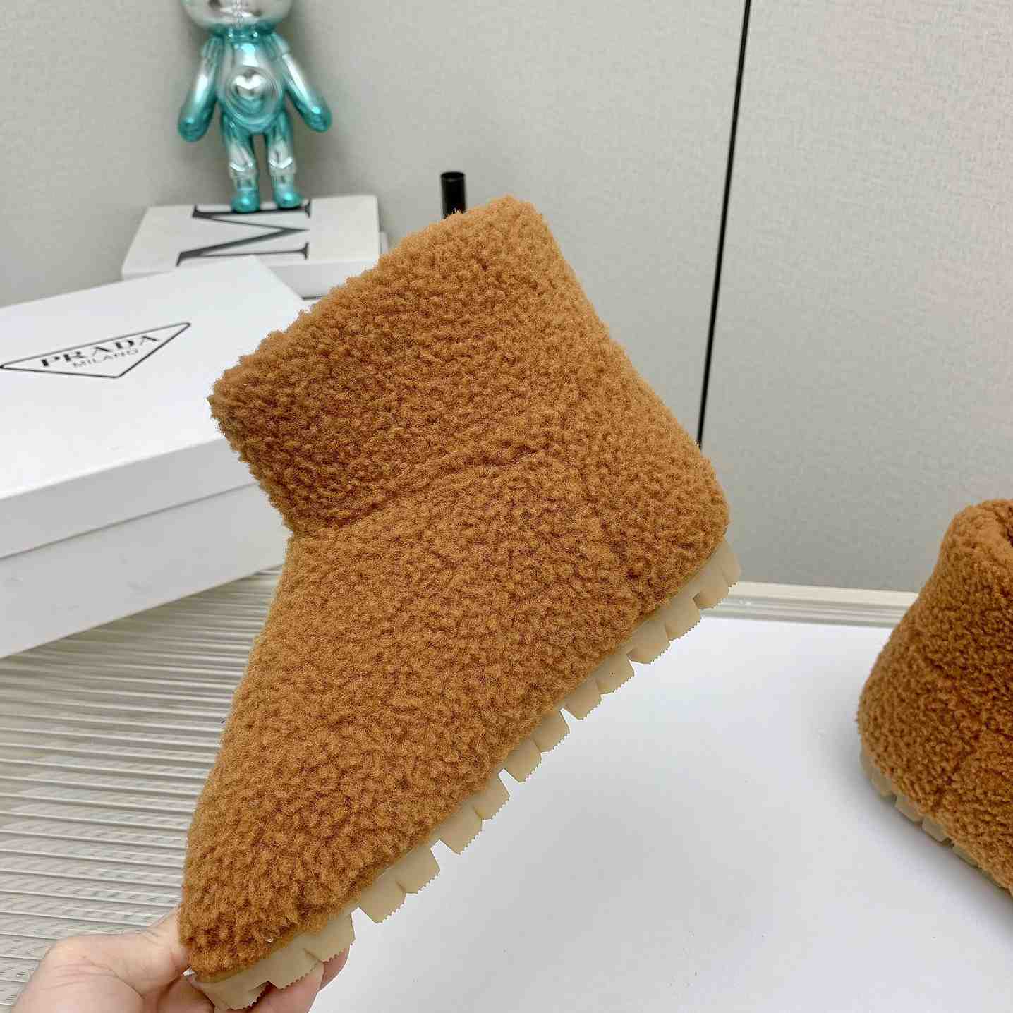 Prada Shearling Booties - DopestKickz