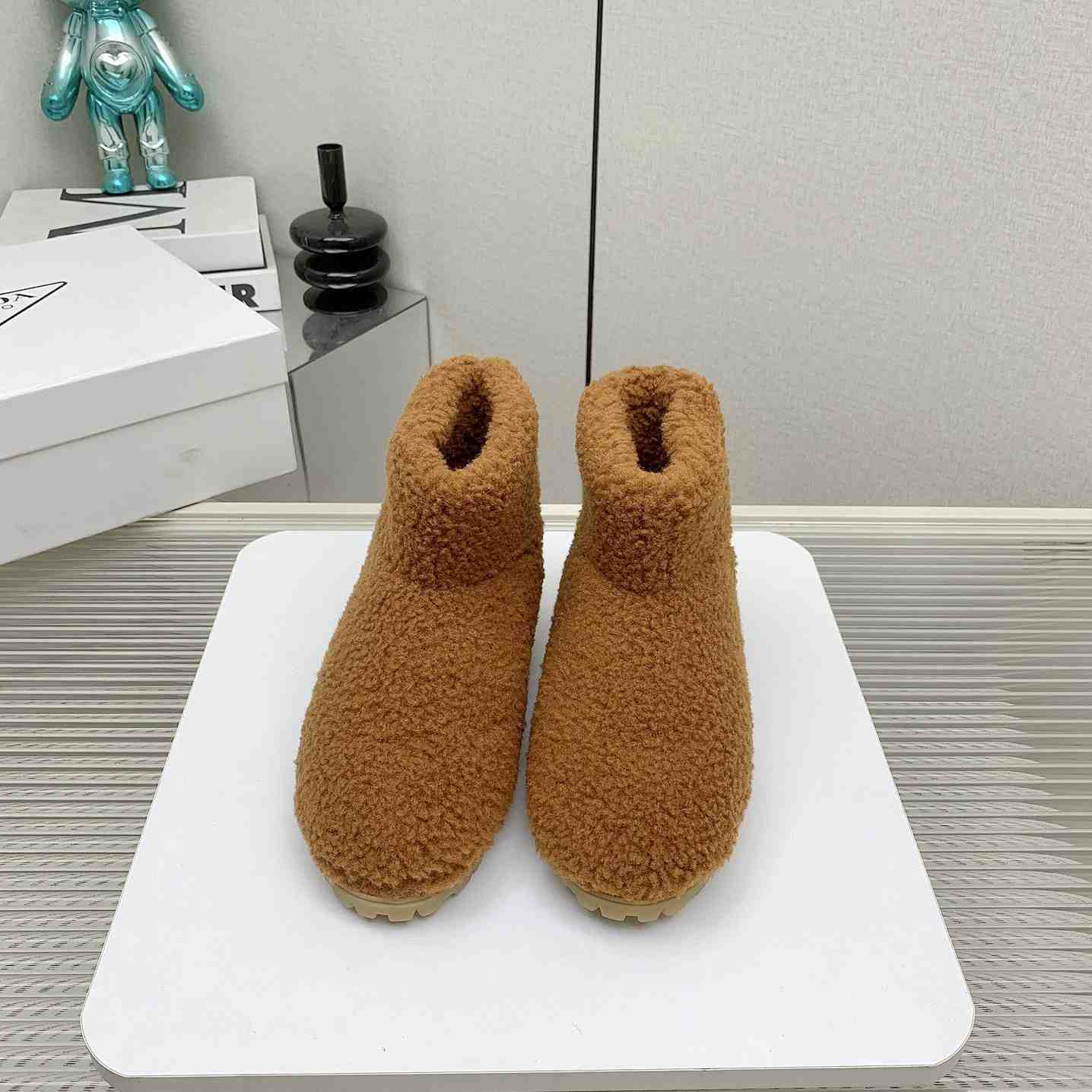 Prada Shearling Booties - DopestKickz