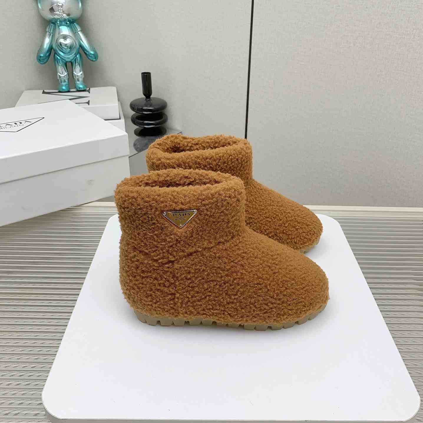 Prada Shearling Booties - DopestKickz