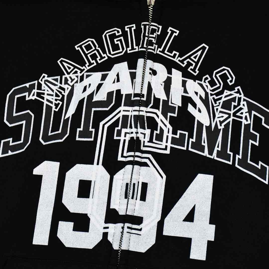 Supreme MM6 Maison Margiela Zip Up Hooded Sweatshirt  - DopestKickz
