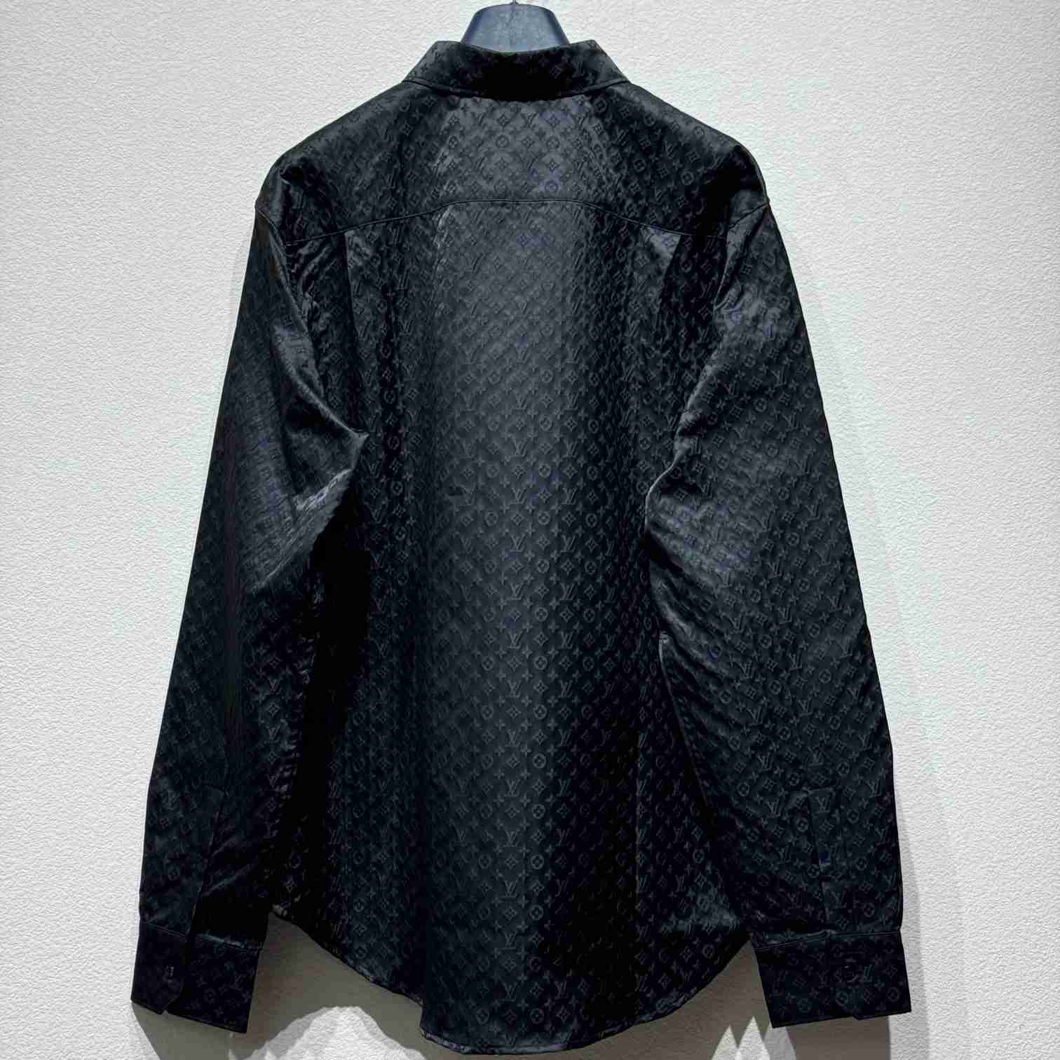 Louis Vuitton Monogram Long-Sleeved Shirt    - DopestKickz
