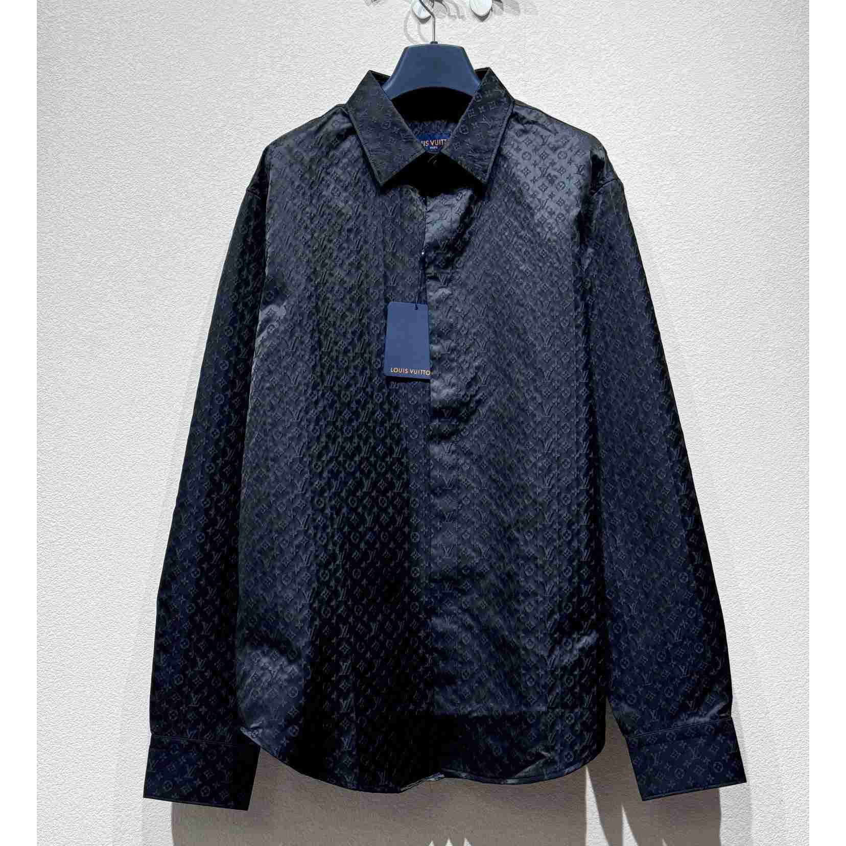 Louis Vuitton Monogram Long-Sleeved Shirt    - DopestKickz