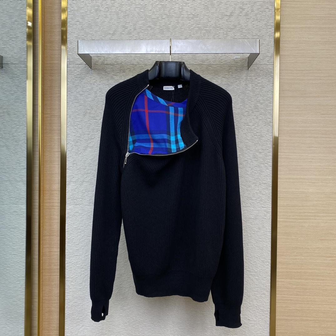 Burberry Zip-detail Wool Jumper - DopestKickz