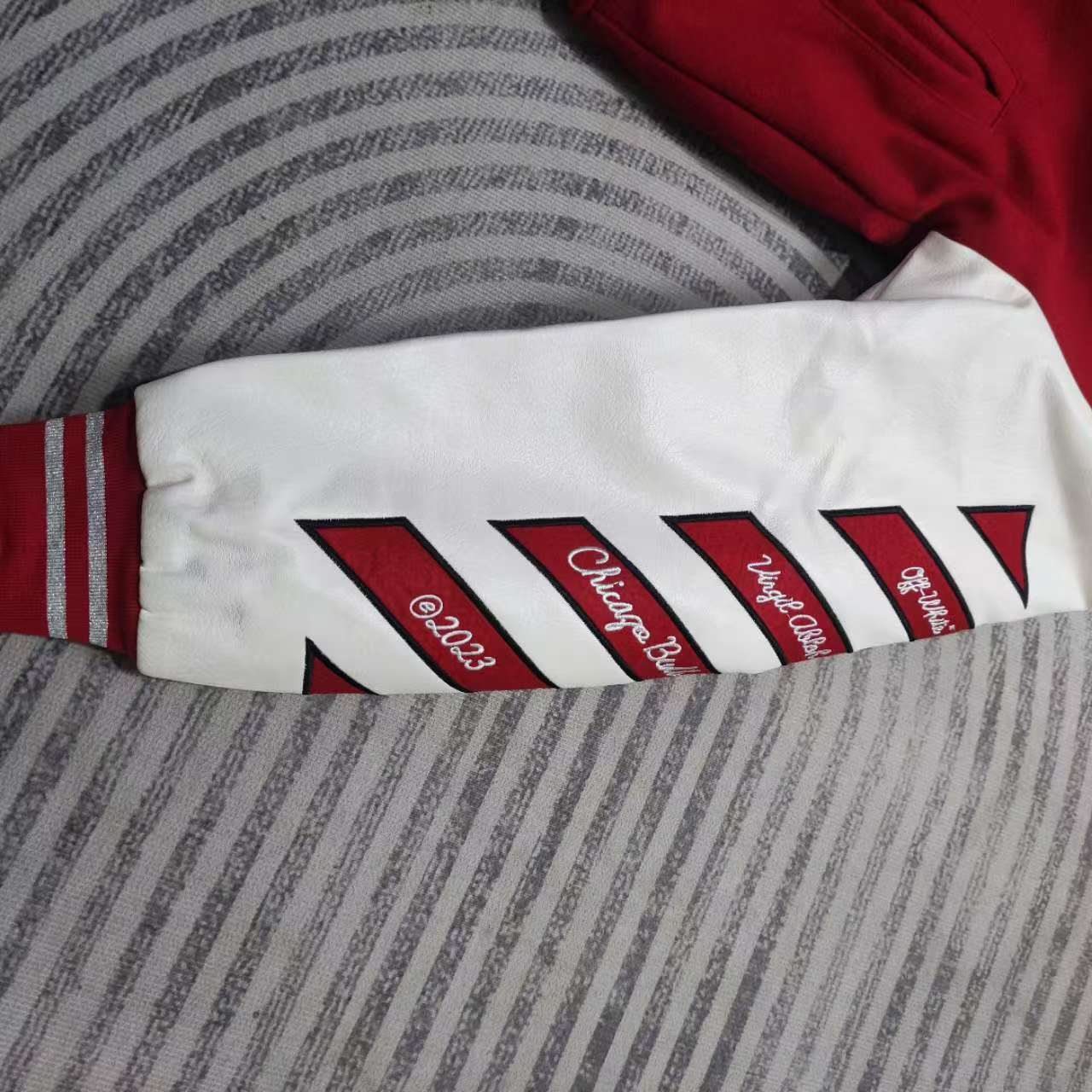 Off-White™ C/O Chicago Bulls Red Varsity - DopestKickz