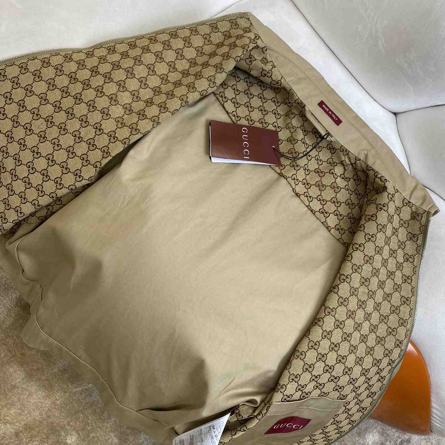 Gucci Cotton Twill Jacket With Web - DopestKickz
