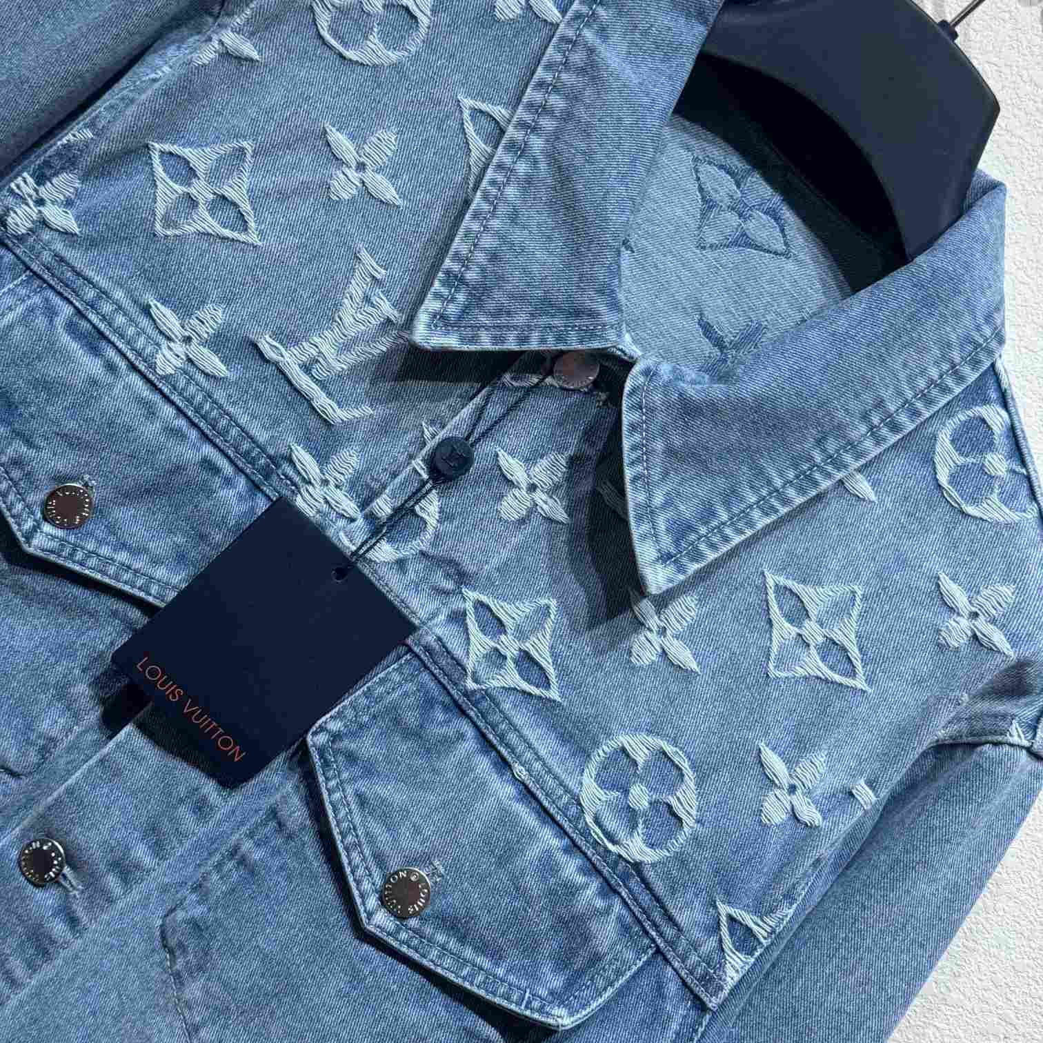 Louis Vuitton Denim Trucker Jacket  1AGING - DopestKickz