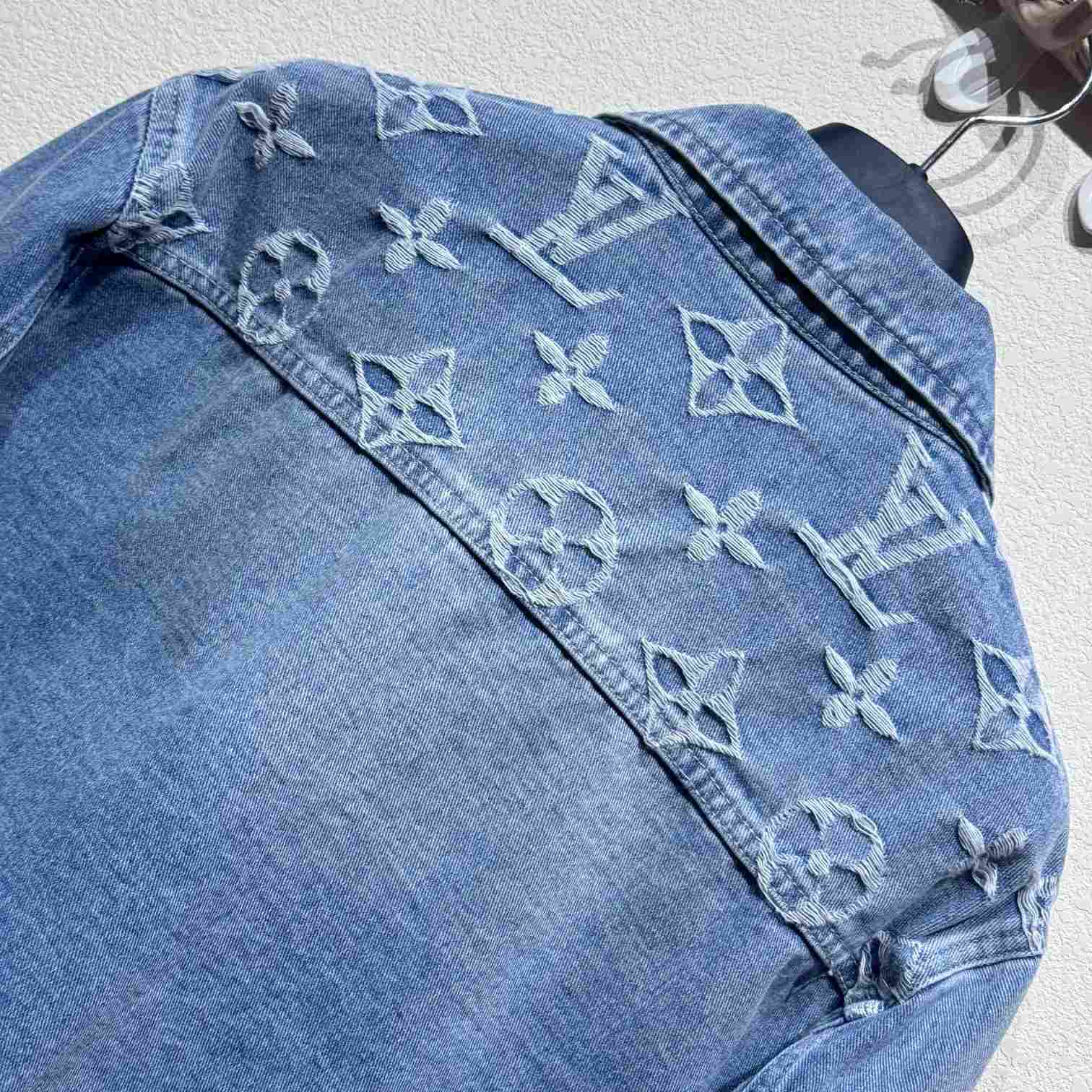 Louis Vuitton Denim Trucker Jacket  1AGING - DopestKickz