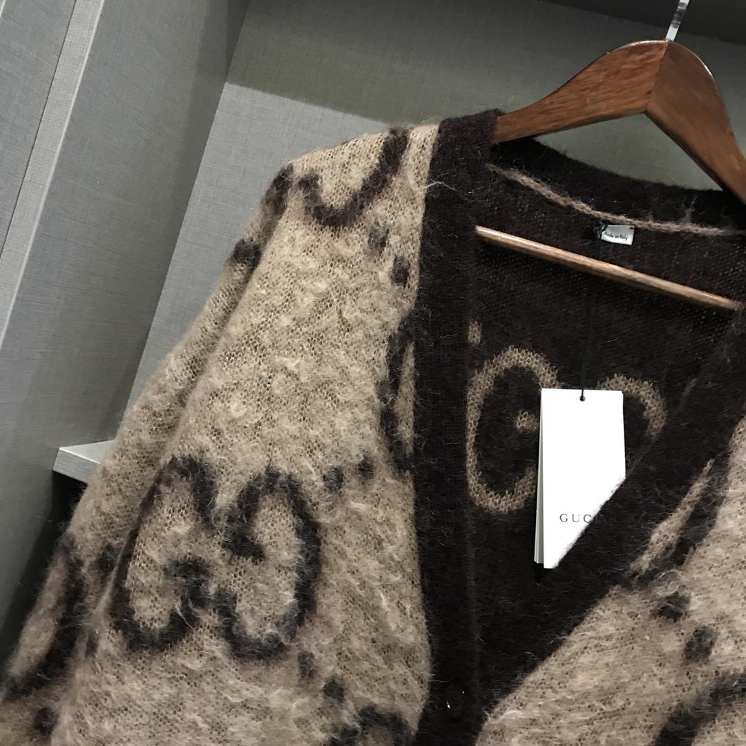 Gucci GG Wool Jacquard Cardigan  - DopestKickz