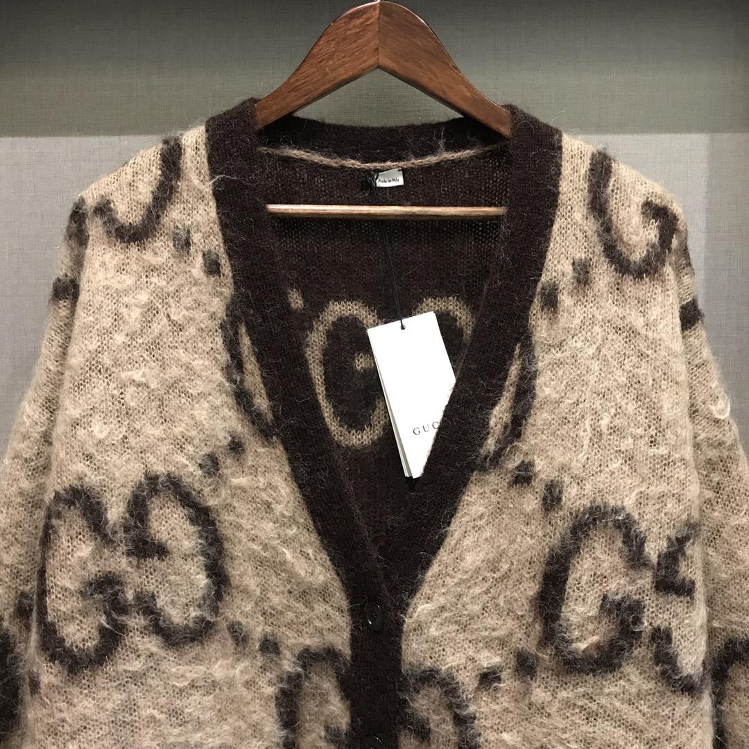 Gucci GG Wool Jacquard Cardigan  - DopestKickz