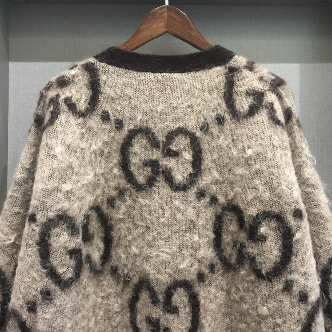 Gucci GG Wool Jacquard Cardigan  - DopestKickz