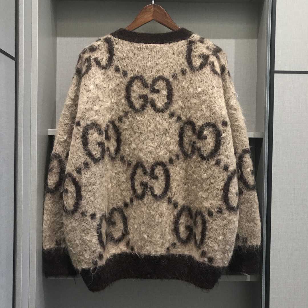 Gucci GG Wool Jacquard Cardigan  - DopestKickz
