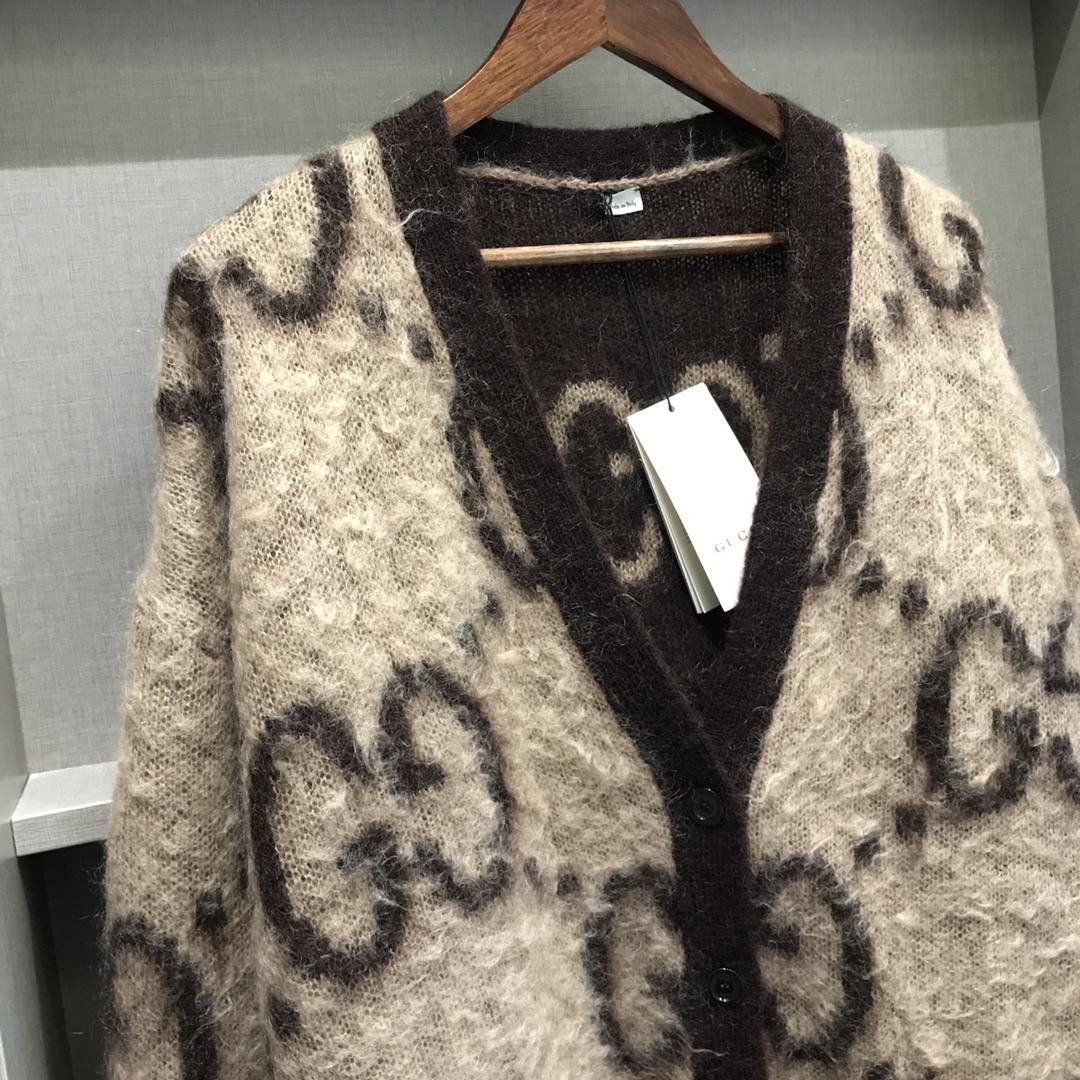 Gucci GG Wool Jacquard Cardigan  - DopestKickz