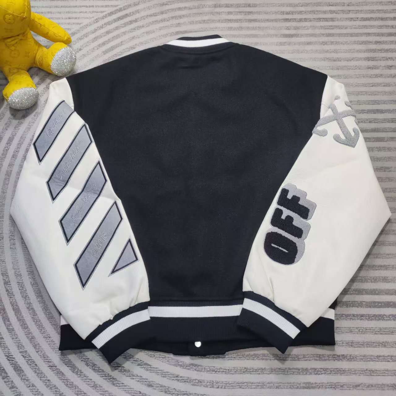 Off-White Lea Varsity Jacket  - DopestKickz