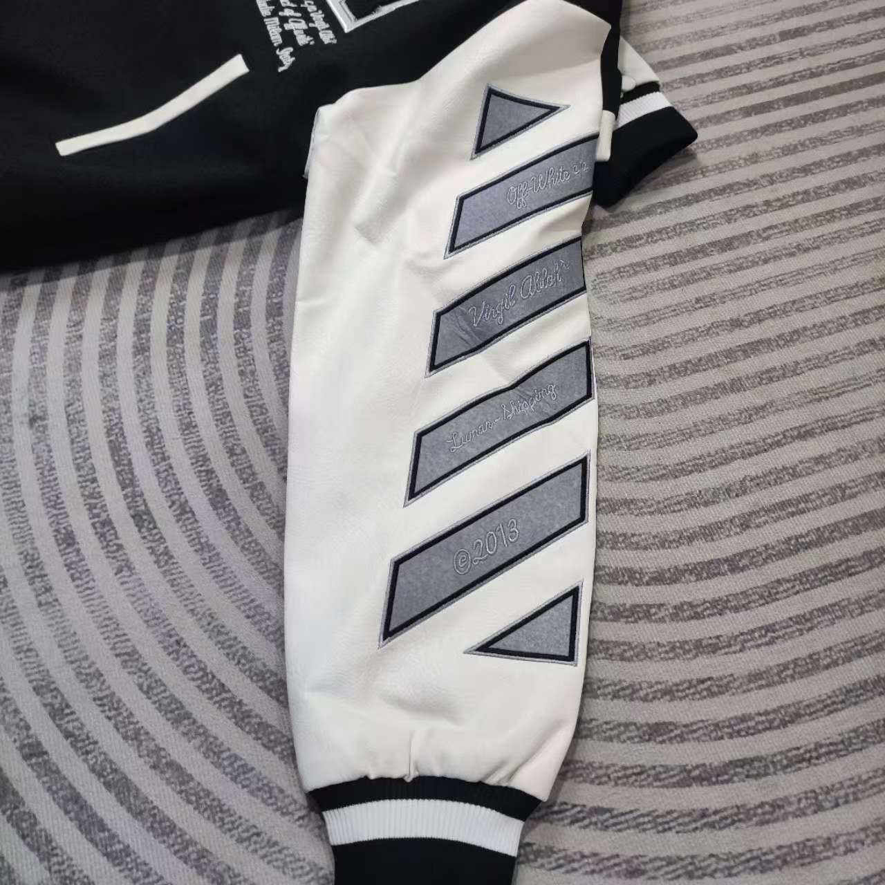 Off-White Lea Varsity Jacket  - DopestKickz