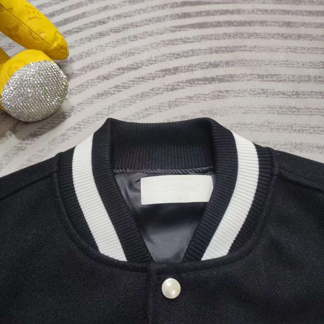 Off-White Lea Varsity Jacket  - DopestKickz