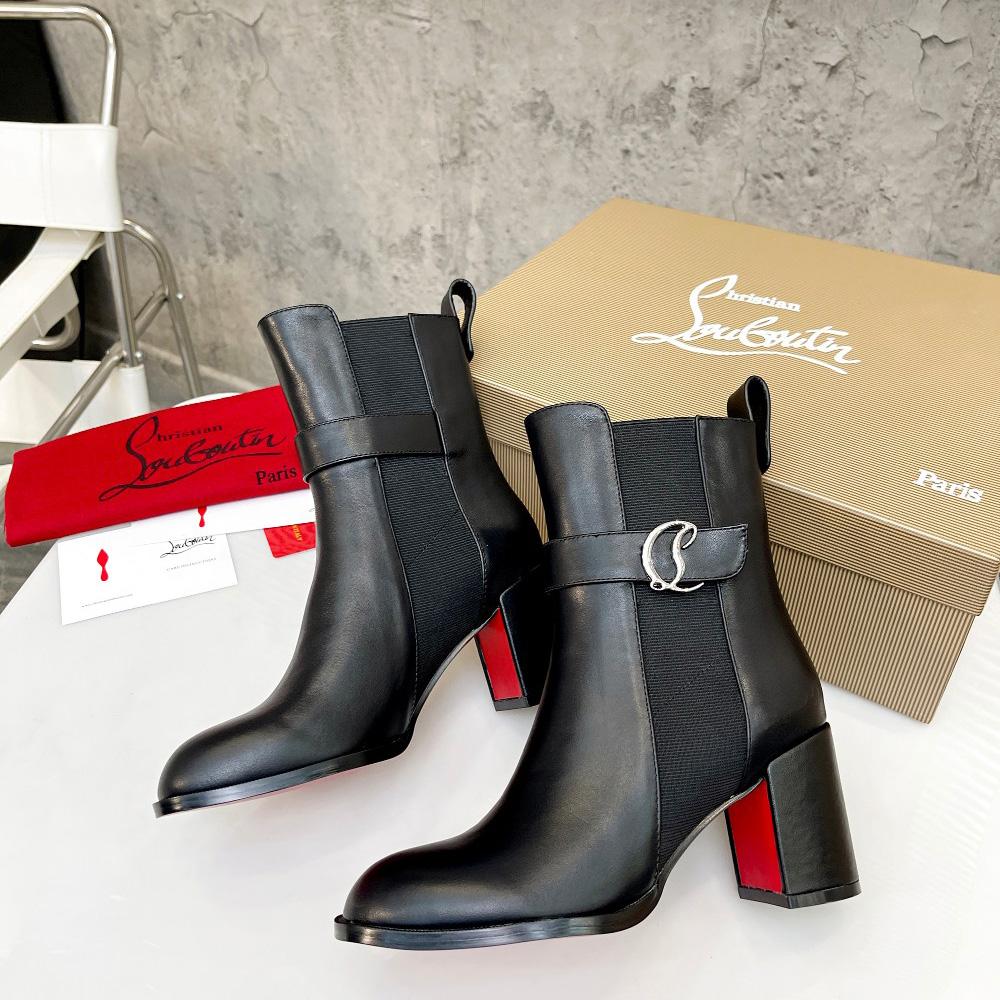 Christian Louboutin CL Chelsea Leather booty - DopestKickz
